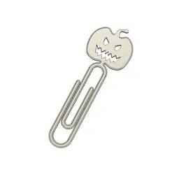 Halloween Pumpkin Paper Clip – Jack O’Lantern Bookmark