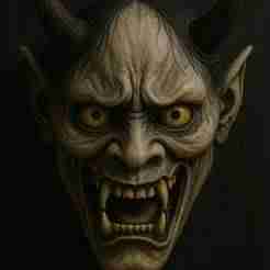 Hannya mask (white mask)