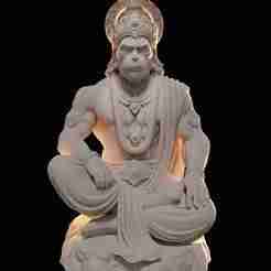Hanuman idol – High‑detail 3D printable sculpture