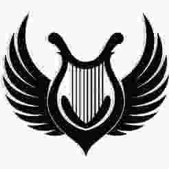 harp with wings forming the frame 4 - 2D/3D Wall Art STL+SVG For CNC Router, Plasma, Waterjet, Laser & 3D Printer