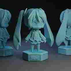 Hatsune Miku Anime 3D Print Model