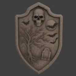 Haunted Tombstone Shield