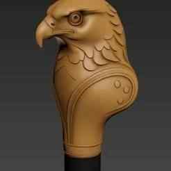 hawk Gentleman Knob Walking Cane