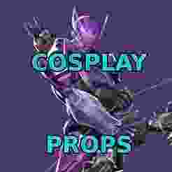 HawkEye Galactic Fang, Clint Barton costume Marvel Rivals Full armor and weapons Cosplay Kit , kitbash ALl in one