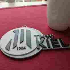 HBL THW Kiel keychain badge color printable and renderable