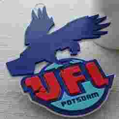 HBL VfL Potsdam keychain badge color printable and renderable