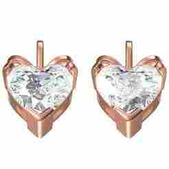 Heart Diamond Earring