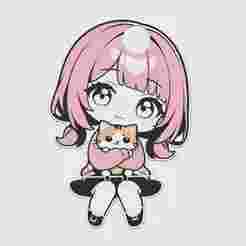 Heart & Kitty  2D flexi