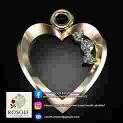 Heart Pendant with 3 Stones