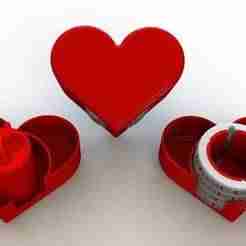 heart shape box combination lock