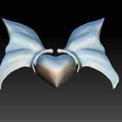 Heart with Butterfly Pendant