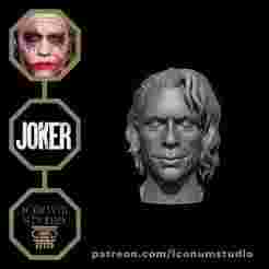 Heath Ledger as Joker – 3D Printable Bust STL & OBJ