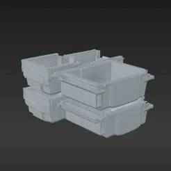 Heavy-Duty Workshop Organizer Bins - Stacking Design