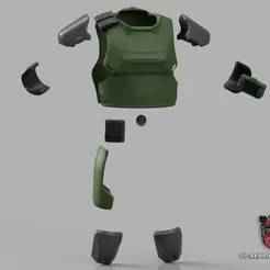 Helldivers 2 - FS-38 Eradicator Armor DIY Kit Cosplay 1:1 scale