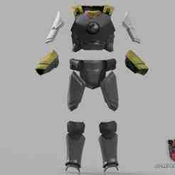 Helldivers 2 RE-824 Bearer of the Standard Armor Diy KIT Cosplay 1:1 scale