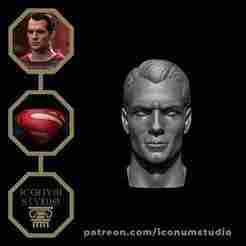 Henry Cavill as Superman – 3D Printable Bust STL & OBJ