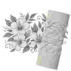 Hibiscus & Lily Duo | Debossed Roller for Clay | Tropical & Elegant Floral 3D Print Design