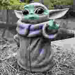High Quality Cute Baby Yoda Grogu Sculpture Figure