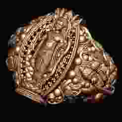 Hindu God Idol Ring 3DM Model – Traditional Temple Jewelry Design