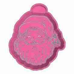 Holly Santa Head Freshie STL