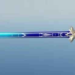 Honkai Impact 3rd Li Sushang Jade Knight Sword 3D print model