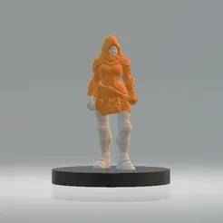 Hooded Female Character  3d printable model