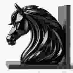 Horse Book Nook Showpiece 3D Print – Decorative Shelf Insert