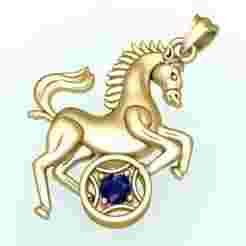 Horse Pendant - Horse Jewelry - N409