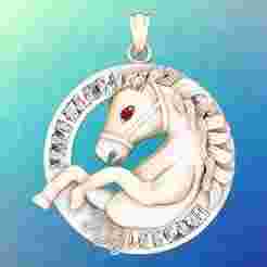 Horse pendant - Mens pendant - N1019