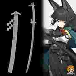 Hoshimi Miyabi - Katana & Scabbard - ZZZ Zenless Zone Zero Cosplay