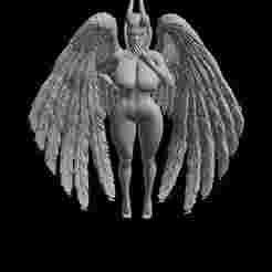 Hot demon girl 3D model for printing-hot demon girl 3D model for printing