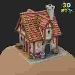HOUSE STYLIZED 3D PRINT 05