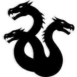 hydra with three heads forming a spiral 1 - 2D/3D Wall Art STL+SVG For CNC Router, Plasma, Waterjet, Laser & 3D Printer