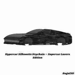 Hypercar Silhouette Keychain – Supercar Lovers Edition