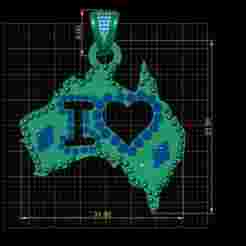 I HEART PENDANT 3D PRINTABLE MODEL