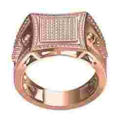 Illusion Style Diamond Ring for Men