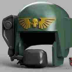 Imperial Guardsman Shock Trooper Vox Helmet Cosplay Replica 1:1