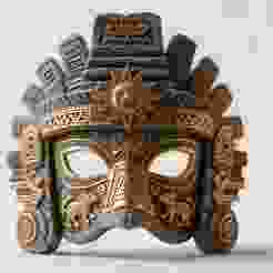 Inca Style Carnival Mask for Ornamental Display