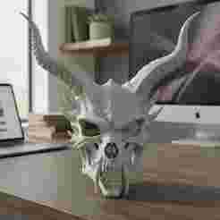 Infernal Horned Skull Mask