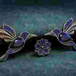 Insert for Decoration Hummingbird 3D Model