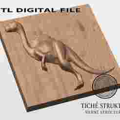 Irritator Dinosaur – Prehistoric Relief – 3D STL Model