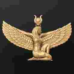 Isis Egyptian Goddess Pendant v3 3D print model