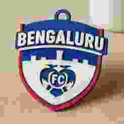 ISL Bengaluru FC keychain badge color printable and renderable