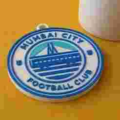 ISL Mumbai City FC keychain badge color printable and renderable