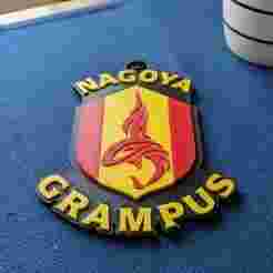J1 Nagoya Grampus keychain badge color printable and renderable
