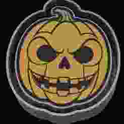 Jack-O-Lantern 2 Freshie Mold