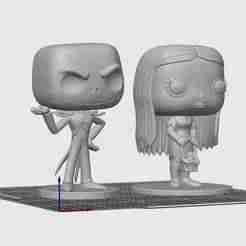 Jack & sally the nightmare before christmas / pesadilla antes de navidad funko style