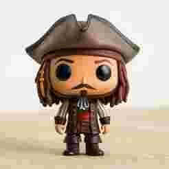 Jack Sparrow - Pirates of the Caribbean 3D Chibi Figure