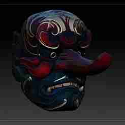 JAPANESE DEMON MASK V2