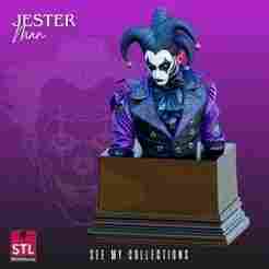 Jester STL – 19th Century Stylized Sculpture